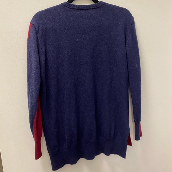JCrew color block oversized crewneck sweater - S - Picture 3 of 3
